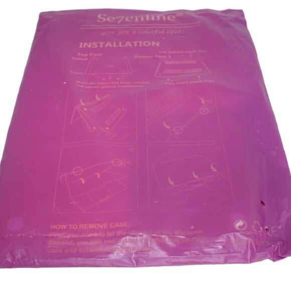 NWT Pink Macbook Pro 15” A1707 / A1990 Case with Silicone Keyboard Cover - Picture 3 of 4